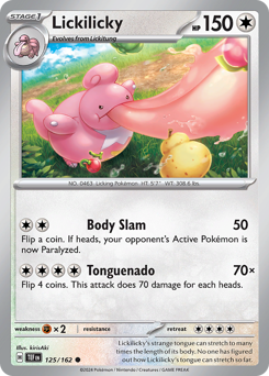 Lickilicky z edície Temporal Forces, karta č.125