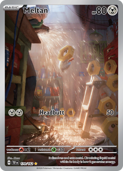 Meltan z edície Temporal Forces, karta č.179