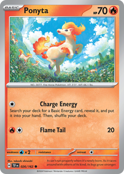 Ponyta z edície Temporal Forces, karta č.26