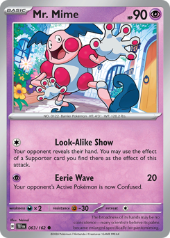 Mr. Mime z edície Temporal Forces, karta č.63
