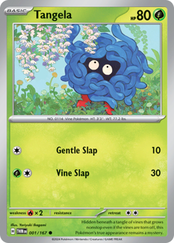 Tangela z edície Twilight Masquerade, karta č.1