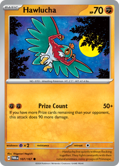 Hawlucha z edície Twilight Masquerade, karta č.107