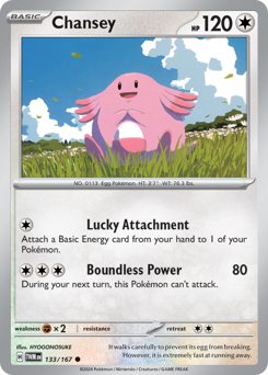 Chansey z edície Twilight Masquerade, karta č.133