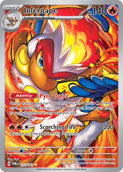 Infernape z edície Twilight Masquerade, karta č.173