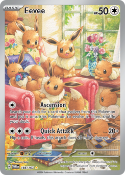 Eevee z edície Twilight Masquerade, karta č.188