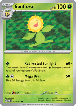 Sunflora z edície Twilight Masquerade, karta č.7