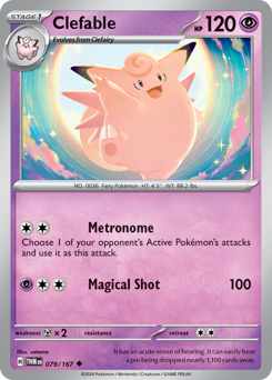 Clefable z edície Twilight Masquerade, karta č.79