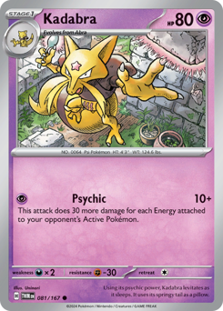 Kadabra z edície Twilight Masquerade, karta č.81