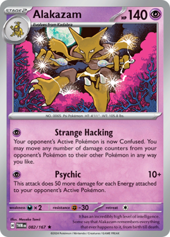 Alakazam z edície Twilight Masquerade, karta č.82