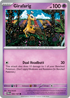 Girafarig z edície Twilight Masquerade, karta č.83