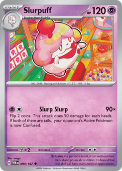 Slurpuff z edície Twilight Masquerade, karta č.90