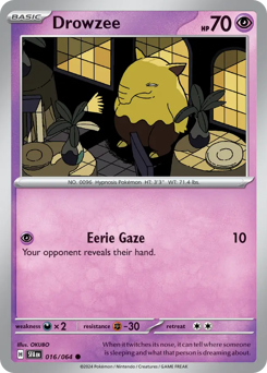 Drowzee z edície Shrouded Fable, karta č.16