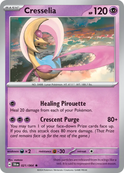 Cresselia z edície Shrouded Fable, karta č.21