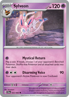 Sylveon z edície Shrouded Fable, karta č.22