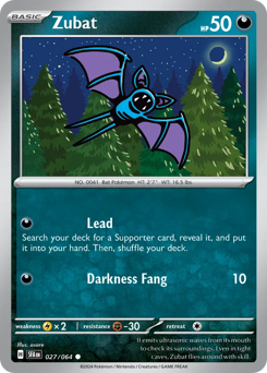 Zubat z edície Shrouded Fable, karta č.27