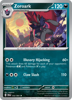 Zoroark z edície Shrouded Fable, karta č.32