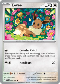 Eevee z edície Shrouded Fable, karta č.50