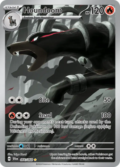 Houndoom z edície Shrouded Fable, karta č.66