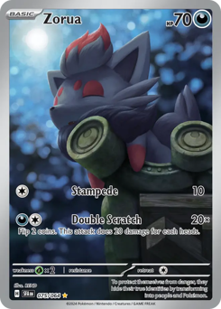 Zorua z edície Shrouded Fable, karta č.75