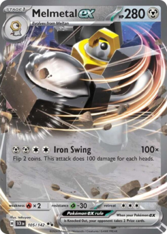 Melmetal ex z edície Stellar Crown, karta č.105