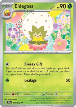 Eldegoss z edície Stellar Crown, karta č.11