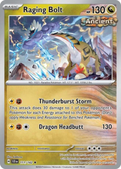 Raging Bolt z edície Stellar Crown, karta č.111