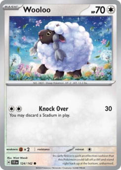 Wooloo z edície Stellar Crown, karta č.124