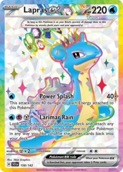 Lapras ex z edície Stellar Crown, karta č.158