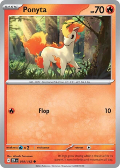Ponyta z edície Stellar Crown, karta č.19