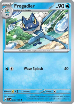 Frogadier z edície Stellar Crown, karta č.40