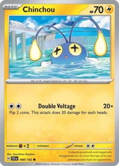 Chinchou z edície Stellar Crown, karta č.48