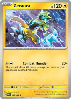 Zeraora z edície Stellar Crown, karta č.55