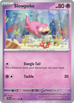 Slowpoke z edície Stellar Crown, karta č.57