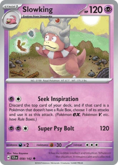 Slowking z edície Stellar Crown, karta č.58