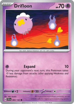 Drifloon z edície Stellar Crown, karta č.60
