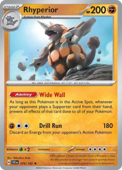 Rhyperior z edície Stellar Crown, karta č.76