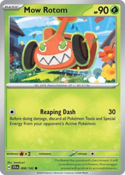 Mow Rotom z edície Stellar Crown, karta č.8