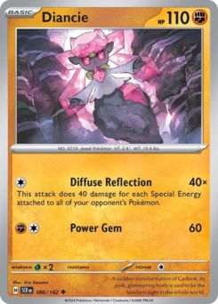 Diancie z edície Stellar Crown, karta č.86