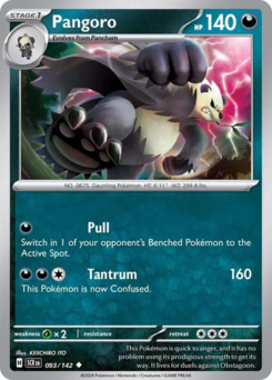 Pangoro z edície Stellar Crown, karta č.93