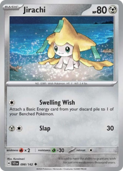 Jirachi z edície Stellar Crown, karta č.98
