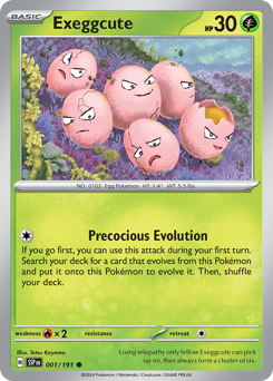 Exeggcute z edície Surging Sparks, karta č.1