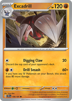 Excadrill z edície Surging Sparks, karta č.109