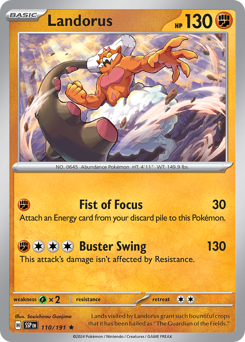 Landorus z edície Surging Sparks, karta č.110