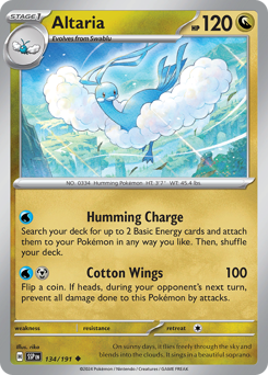 Altaria z edície Surging Sparks, karta č.134