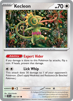 Kecleon z edície Surging Sparks, karta č.150