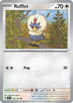 Rufflet z edície Surging Sparks, karta č.152