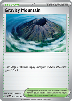 Gravity Mountain z edície Surging Sparks, karta č.177