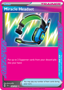Miracle Headset z edície Surging Sparks, karta č.183