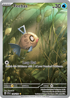 Feebas z edície Surging Sparks, karta č.198