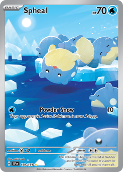 Spheal z edície Surging Sparks, karta č.199